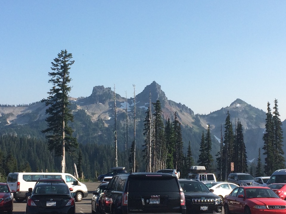 From parking lot of Paradise Lodge.