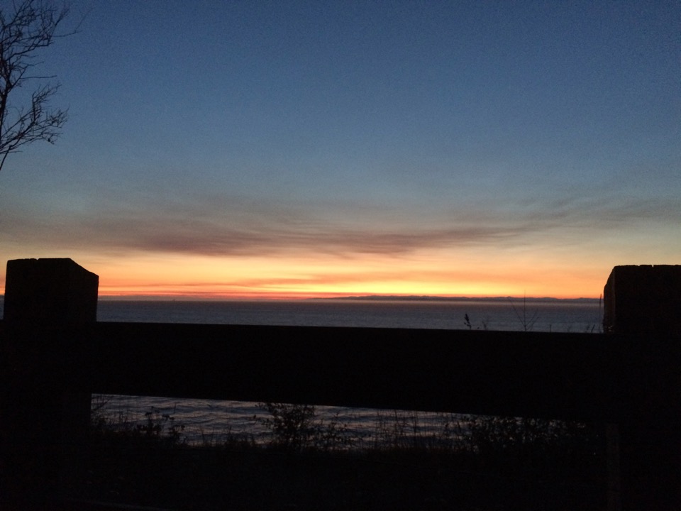 The view toward Victoria, BC.