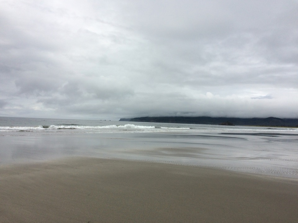 Beach at Makah Bay.