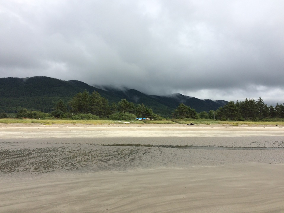 Beach at Makah Bay.