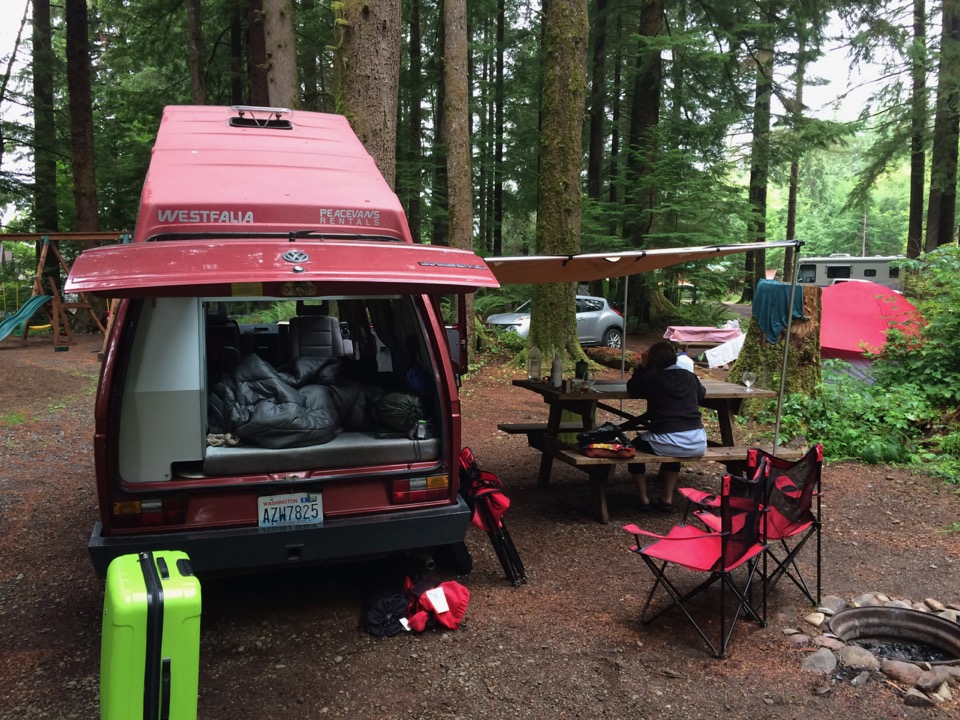 Camping near La Push.