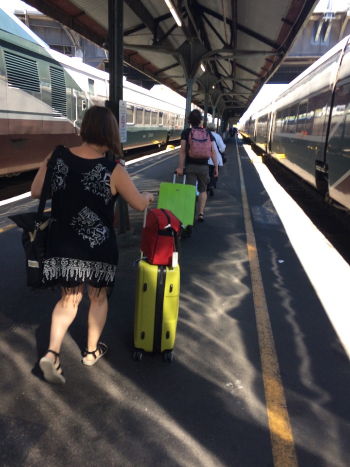 Caught the train to Seattle on Sunday.